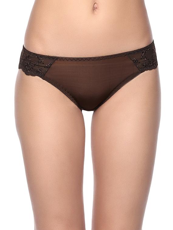 brown nylon bikini panty - 13688297 - Zoom Image - 1