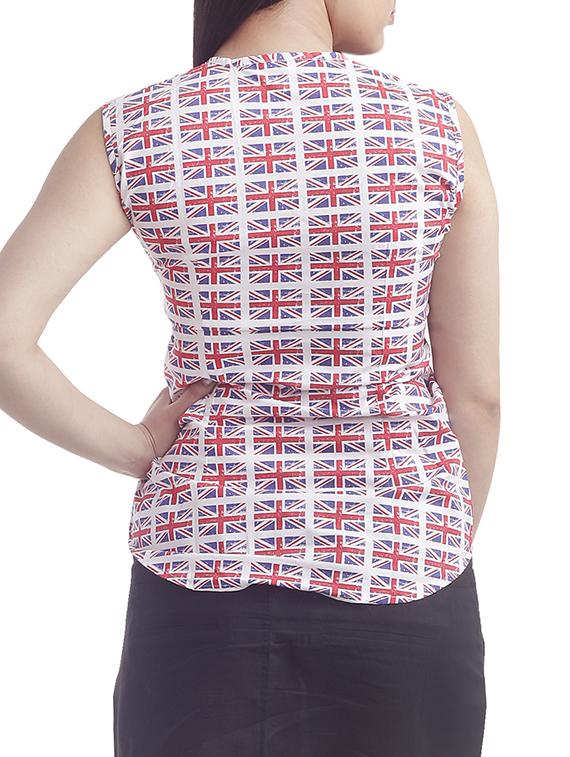 red printed cotton shirt - 13688930 - Zoom Image - 3