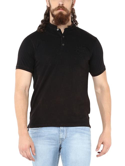 black cotton t-shirt - 13693462 - Very Small Image - 1