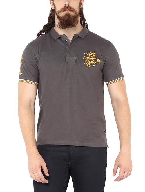 grey cotton t-shirt - 13693481 - Very Small Image - 1