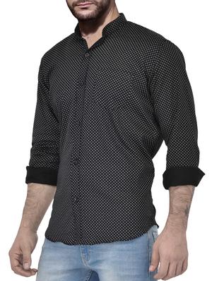 black cotton casual shirt - 13695658 - Standard Image - 2