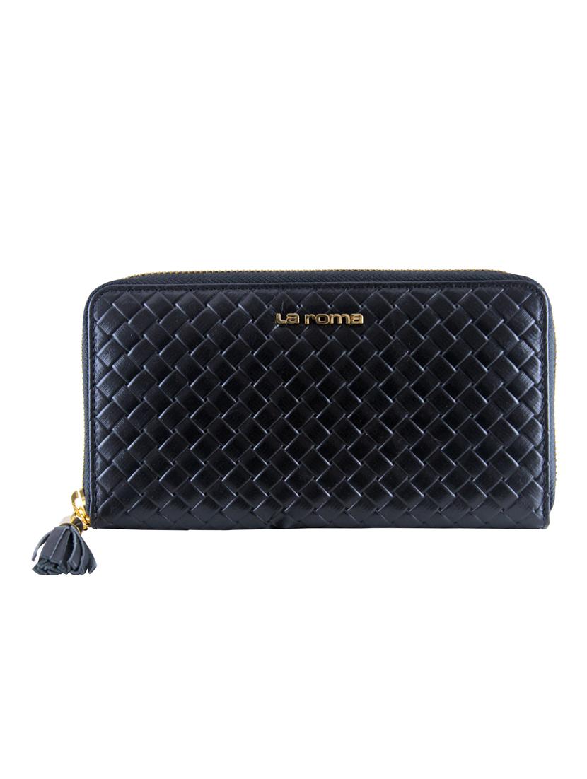black leather regular clutch - 13695813 - Zoom Image - 1