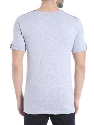 grey cotton front print t-shirt - 13695853 - Standard Image - 3