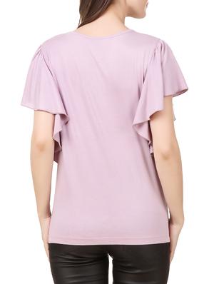 embellished neck lavender top - 13695937 - Standard Image - 3