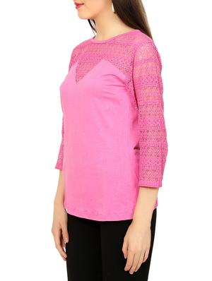 pink viscose regular top - 13697920 - Standard Image - 2