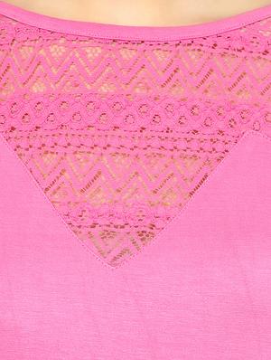 pink viscose regular top - 13697920 - Standard Image - 4