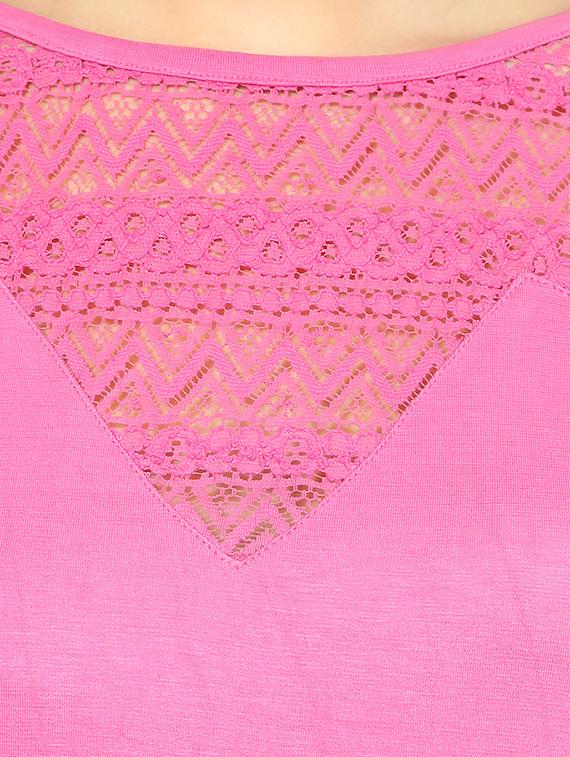 pink viscose regular top - 13697920 - Zoom Image - 4