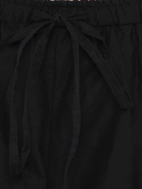 black cotton palazzos - 13709318 - Zoom Image - 4