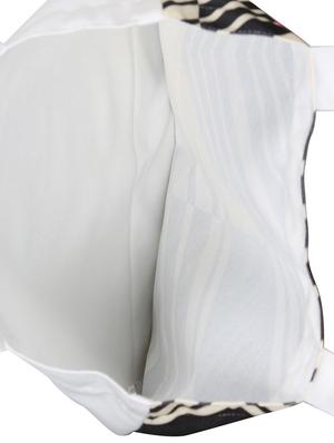 white polyester printed tote - 13710044 - Standard Image - 3