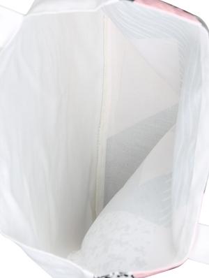white polyester printed tote - 13710048 - Standard Image - 3