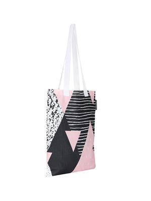 white polyester printed tote - 13710048 - Standard Image - 4