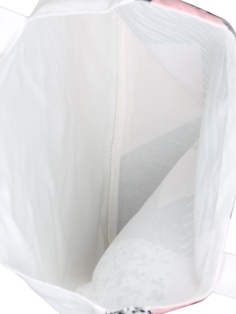 white polyester printed tote - 13710048 - Zoom Image - 3