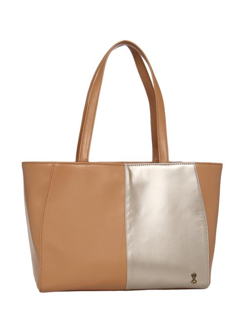 beige leatherette regular tote - 13713518 - Standard Image - 1