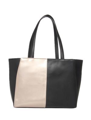 black leatherette regular tote - 13713539 - Standard Image - 2