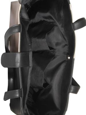 black leatherette regular tote - 13713539 - Standard Image - 3