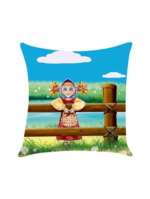 digitally printed satin cushion cover - 13713672 - Standard Image - 1