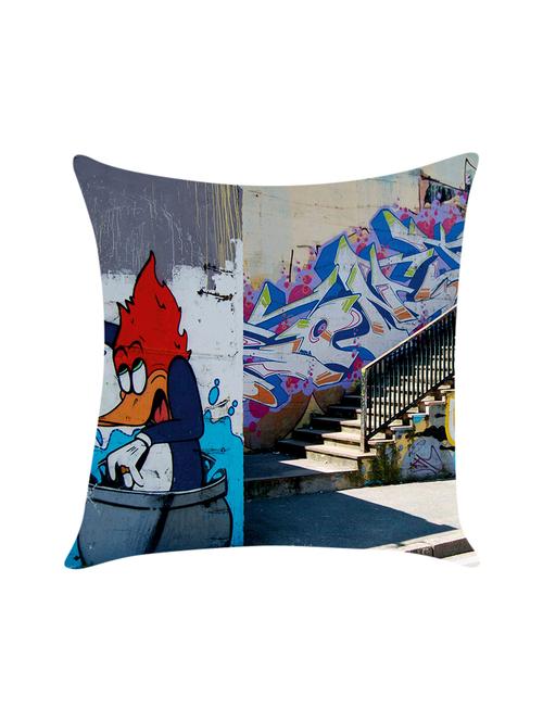 digitally printed satin cushion cover - 13713673 - Standard Image - 1