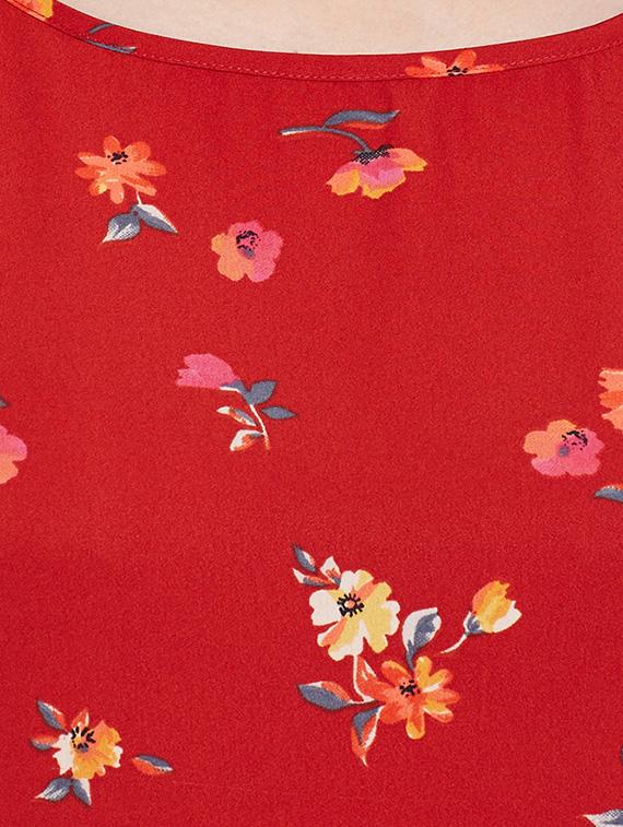 round neck floral tunic - 13714028 - Zoom Image - 4
