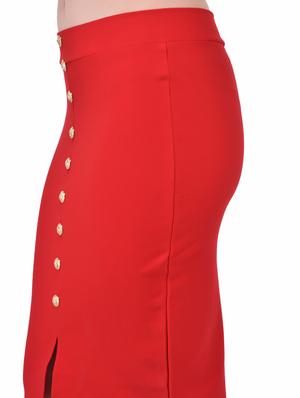 red lycra pencil skirt - 13714676 - Standard Image - 4