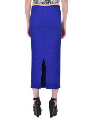 blue spandex pencil skirt - 13714682 - Standard Image - 3
