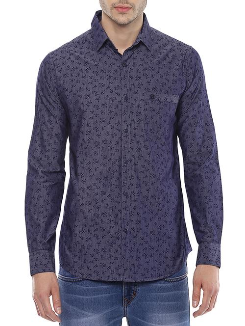 grey cotton casual shirt - 13718597 - Standard Image - 1