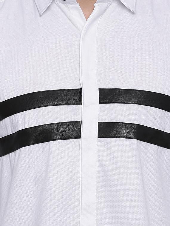 white taped casual shirt - 13719560 - Zoom Image - 4