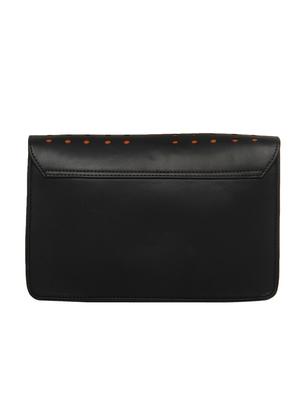 black leatherette regular sling bag - 13720723 - Standard Image - 2