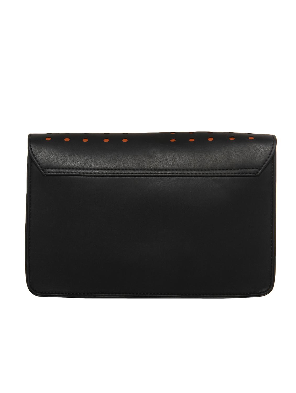 black leatherette regular sling bag - 13720723 - Zoom Image - 2