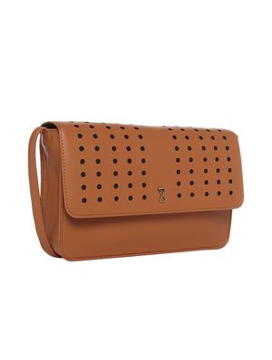 brown leatherette regular sling bag - 13720724 - Standard Image - 4