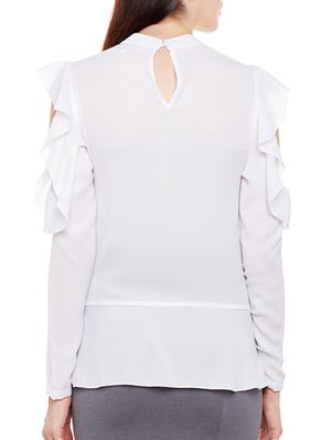 mock neck ruffled top - 13721423 - Standard Image - 3