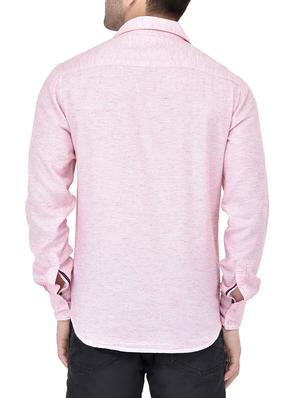pink cotton casual shirt - 13733541 - Standard Image - 3
