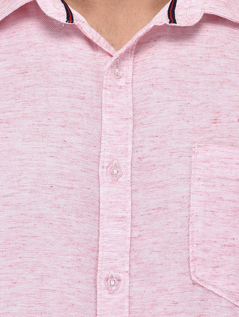 pink cotton casual shirt - 13733541 - Zoom Image - 4