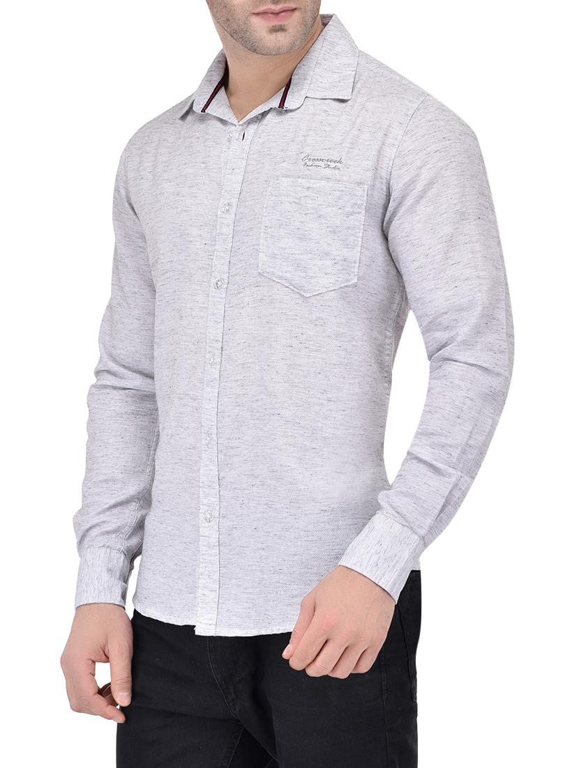 white cotton casual shirt - 13733542 - Zoom Image - 2