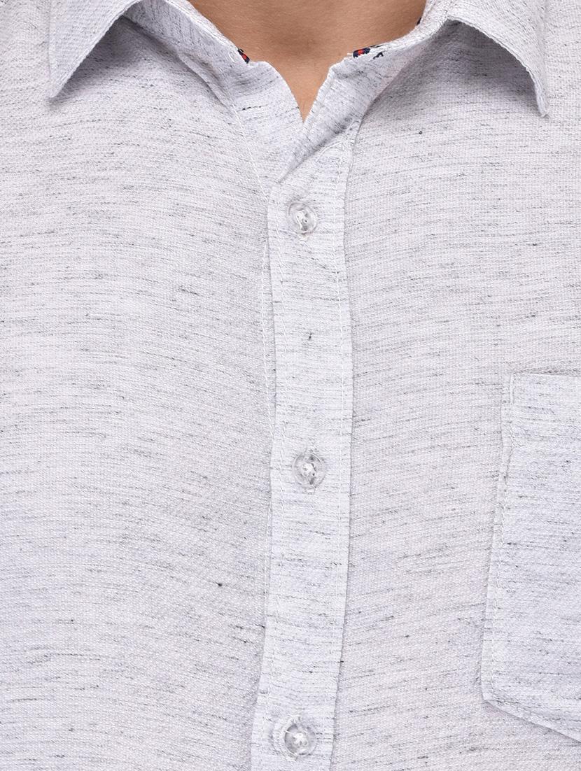 white cotton casual shirt - 13733542 - Zoom Image - 4