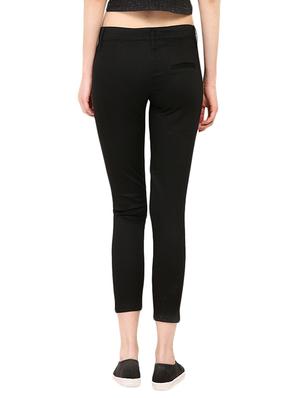 black cotton chinos trouser - 13733741 - Standard Image - 3