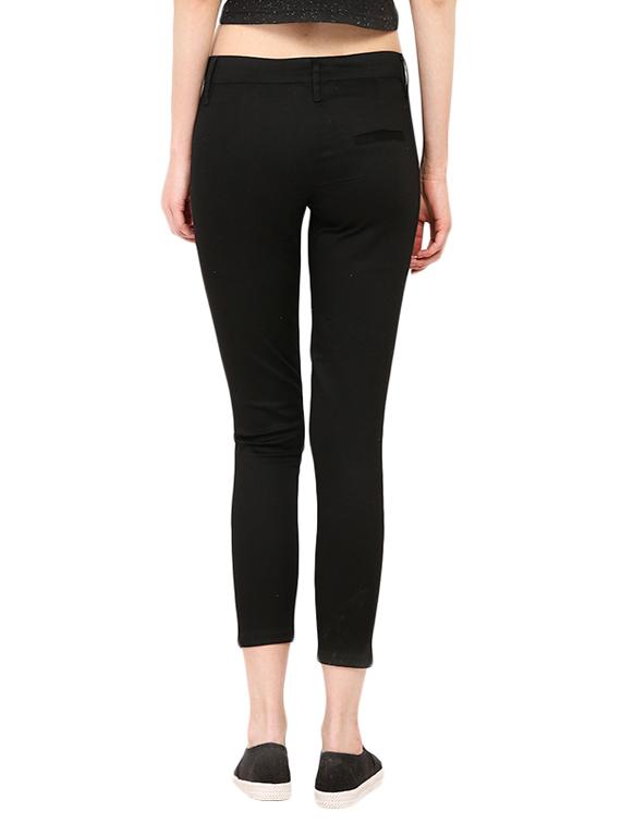 black cotton chinos trouser - 13733741 - Zoom Image - 3