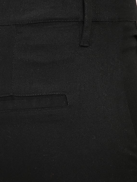 black cotton chinos trouser - 13733741 - Zoom Image - 4