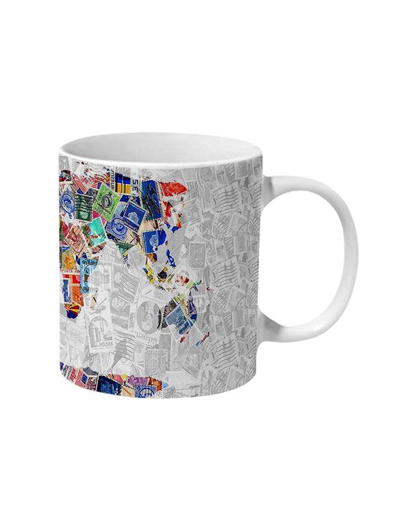 mooch wale world map of stamps ceramic mug - 13738043 - Zoom Image - 1