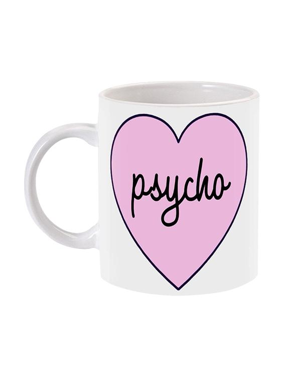 mooch wale psycho pink heart ceramic mug - 13738233 - Zoom Image - 2