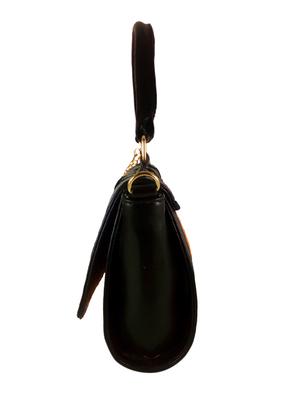 Yellow leatherette regular handbag - 13740460 - Standard Image - 4