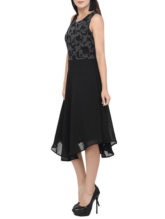 flared asymmetric dress - 13741130 - Zoom Image - 2