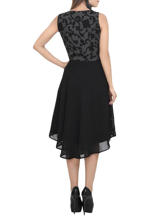 flared asymmetric dress - 13741130 - Zoom Image - 3
