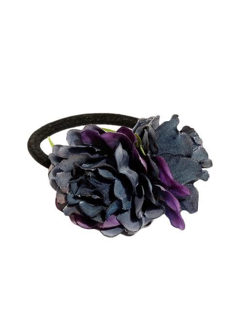 navy floral rubber band - 13744139 - Standard Image - 1