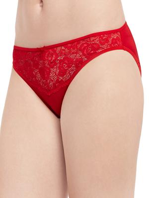 bow patch floral lace bikini panty - 13744391 - Standard Image - 2