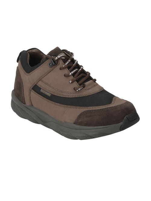 brown leather lace up shoes - 13745742 - Standard Image - 1