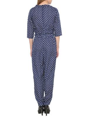 polka dotted full leg jumpsuit - 13745829 - Standard Image - 3