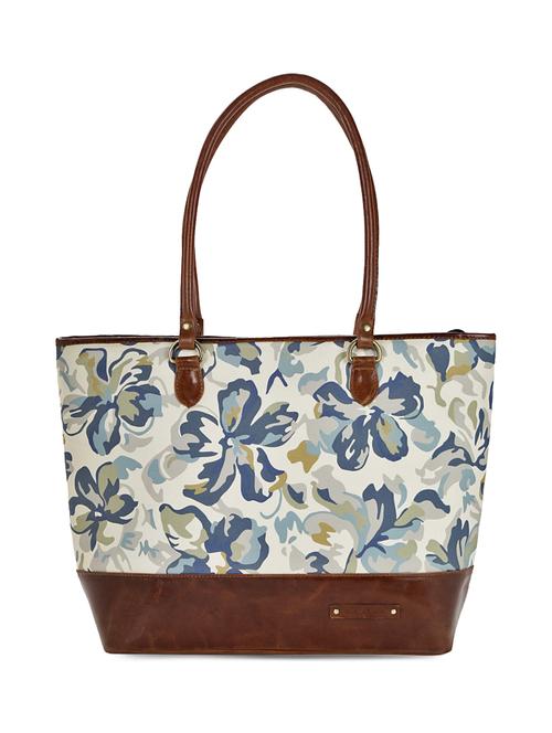 multi coloured canvas printed tote - 13748082 - Standard Image - 1