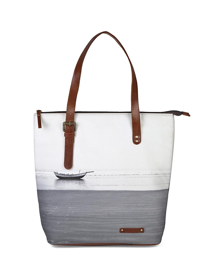 multi coloured canvas printed tote - 13748087 - Zoom Image - 1