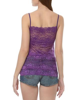 sheer laced camisole - 13748142 - Standard Image - 3