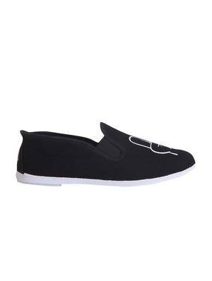 black canvas casual slipons - 13748339 - Standard Image - 2